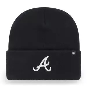 '47 Brand Beanie MLB Atlanta Braves Haymaker '47 CUFF KNIT Wintermütze Logo Neu - Picture 1 of 4