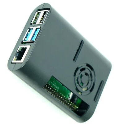 Boîtier Avec Vis pour Raspberry Pi 4 Modèle B, Noir - Photo 1/4