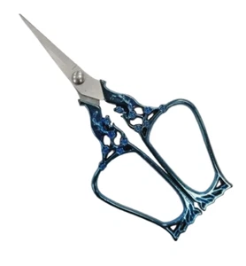 Vintage Style Scissors Blue color size:120x60mm #E-VS11-BL - Foto 1 di 4