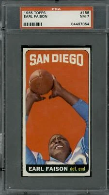 1965 Topps #158 Earl Paison - PSA 7 - Image 1 of 2