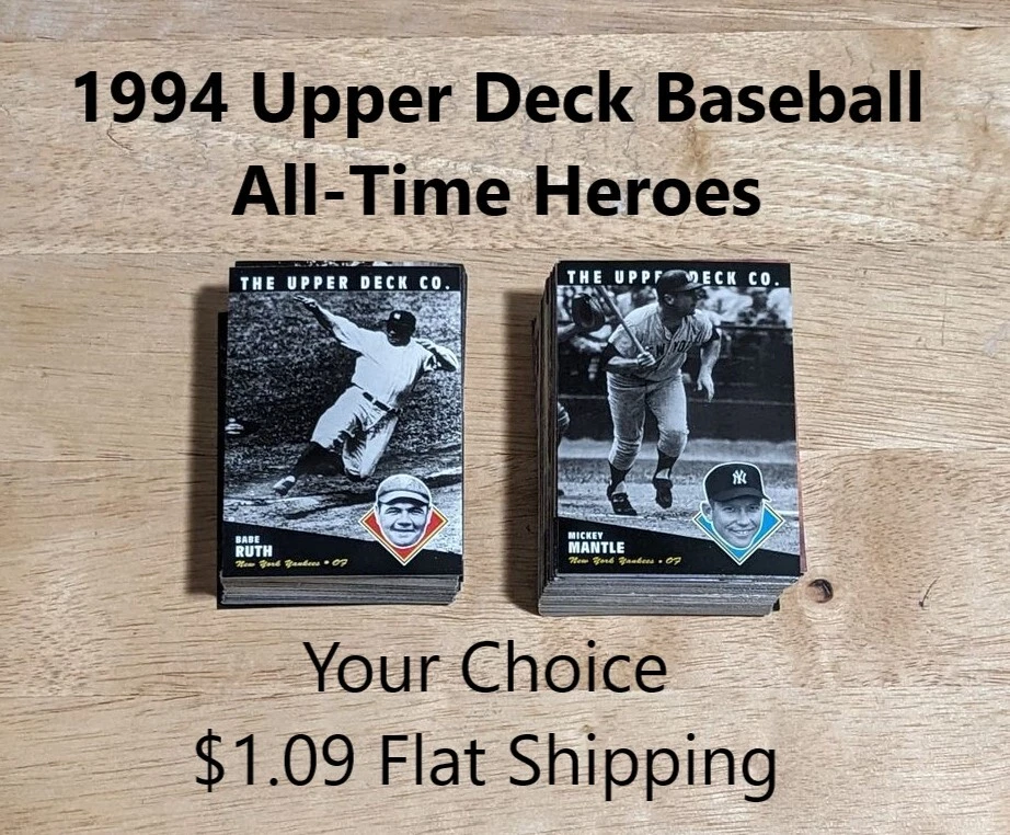 1994 Upper Deck All-Time Heroes-YOUR CHOICE-$1.09 Flat Shipping - Image 1 of 1