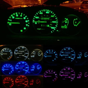 Dash Instrument Cluster Gauge White LED Light Kit For 96-00 Honda Civic 6th Gen - Picture 1 of 13