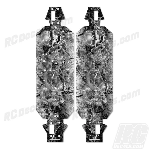 LOSI 5IVE T 4WD 2.0 TRUCK CHASSIS PROTECTOR WRAP GRAPHIC SKULLS LOS251072 - Image 1 of 1