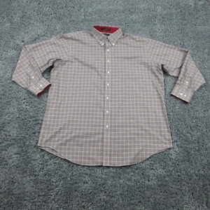 Paul Fredrick Hemd Herren 18 - 35 schwarz grau rot Glen Plaid Classic Fit - Bild 1 von 9