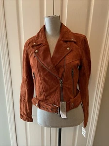 Blanknyc Ladies Rust Color Leather Jacket Size Medium - Picture 1 of 6