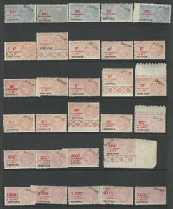 Francia, Juego de 29, Ingresos del Siglo XIX, Pruebas, Completo O.G., N.H., Raro - Imagen 1 de 1