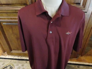 Weinrot Polyester Greg Norman Five Iron Play Dry GOLF Poloshirt Herren L sehr schön - Bild 1 von 6