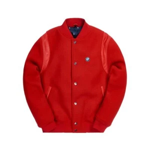 NEW Kith x BMW Wool Bomber Red Size Medium M FW20 2020 - Picture 1 of 10