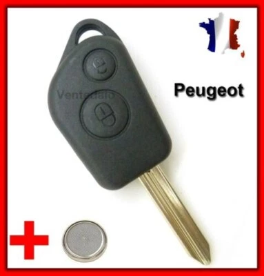 Coque plip Telecomando Chiave per Peugeot Partner + Pila - Immagine 1 di 2
