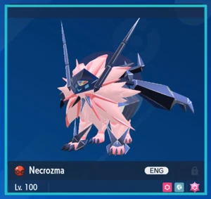 Shiny 6IV Necrozma Dusk Form Adamant Nature XXXL Pokemon S/V Indigo Disk - Picture 1 of 5