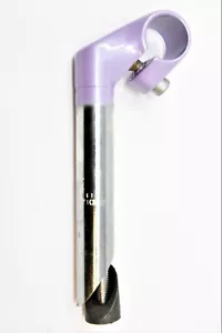 22.2mm SHORT 40mm REACH HANDLEBAR STEM ADULT or CHILDS BIKE CHROME AND LILAC - Picture 1 of 2