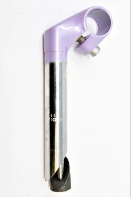 22.2mm SHORT 40mm REACH HANDLEBAR STEM ADULT or CHILDS BIKE CHROME AND LILAC - Image 1 of 2