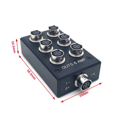 4 Pin Hirose HR10A-7R-4S Splitter Box for Sound Devices 688 633 Zoom F8 Adapter - Image 1 of 4