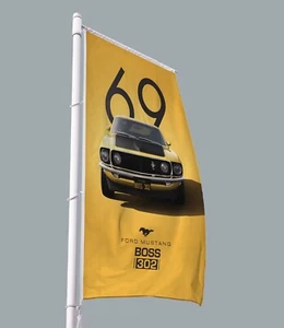 Ford Mustang 1969 Boss 302 Classic Vintage Modell Flagge Banner 3x5 Fuß Garage - Bild 1 von 5