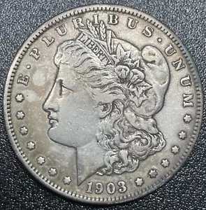 1903-S Morgan Silver Dollar $1 Coin Better Date VF Very Fine - Picture 1 of 2