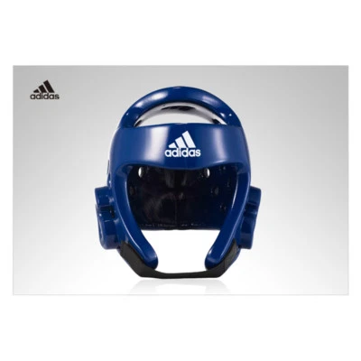 Adidas Taekwondo Sparring Head Guard Headgear Blue Red  WTF KTA Approved New - Image 1 of 4
