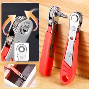 Mini Ratchet Wrench 1/4 Inch Drive Socket Screwdriver Bit Driver 36 Tooth Tool - Picture 1 of 14