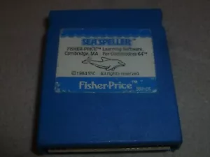 COMMODORE 64 COMPUTER FISHER PRICE SEA SPELLER VINTAGE CARTRIDGE LEARNING 1984 - Picture 1 of 3