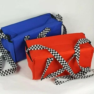 NUOVO Race Pack Cooler rosso o blu contiene 8 (12 oz) lattine birra porta bibite 6x6x12 - Foto 1 di 9