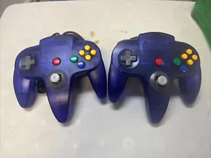 Controller Ufficiale Nintendo 64 Grape Purple (2) N64 - Tutto OEM. Bastone stretto VG - Foto 1 di 6