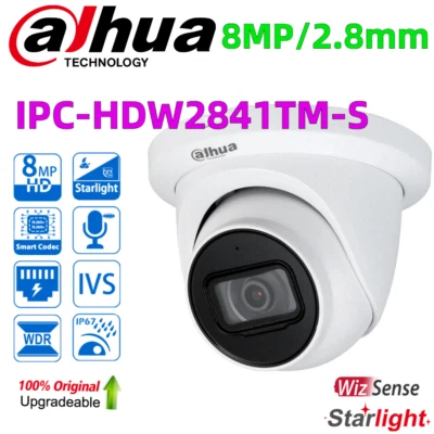 AU STOCK Dahua Brand Original GENUINE 8MP IPC-HDW2841TM-S MIC WizSense IP Camera - Image 1 of 4