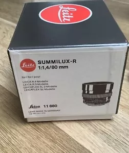 Leica Summilux R 1.4/80 Karton, OVP - Bild 1 von 2