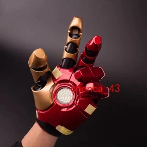 Avengers Iron Man MK42 LED Guantes Luz Brazo de Mano con Láser Cosplay Prop Réplica 1:1 - Imagen 1 de 23
