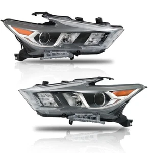 LABLT Headlight LED For 2016 2017 18 Nissan Maxima Driver&Passenger Side Chrome - Picture 1 of 9