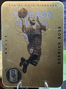 2012-13 PANINI GOLD STANDARD METAL DERRICK ROSE BULLS