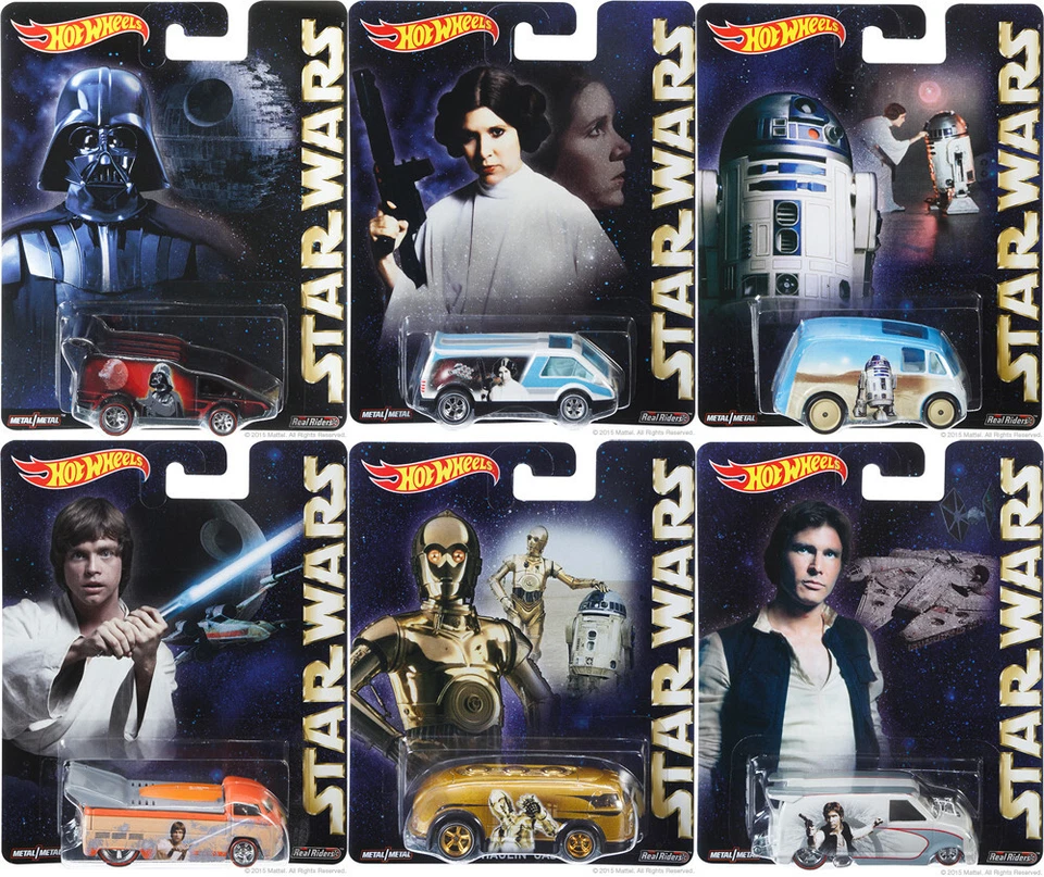 S3 2015 Hot Wheels Pop Culture Star Wars 1985 Chevy Astro Van Han Solo