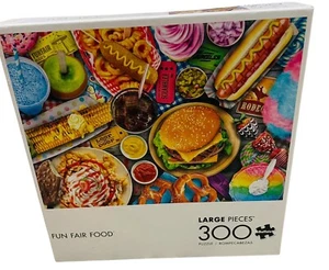 Buffalo Games Puzzle "Fun Fair Food" 300 Teile große Teile Familiengeschenk Neu in OVP - Bild 1 von 11
