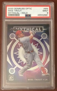 MIKE TROUT 2020 Donruss Optic Mythical Holo PSA 9