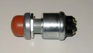 Cummins Marine Push Button Stop Switch w/ RED Rubber Button cover sntx - Picture 1 of 3
