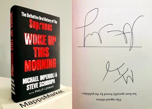 Woke Up This Morning SIGNED by Michael Imperioli & Steve Schirripa 1/1 SOPRANOS - Picture 1 of 15