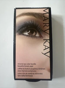 Mary Kay Mineral Eye Color Bundle Beautiful Brown Eyes 3 Colors & Applicator NIB - Picture 1 of 5