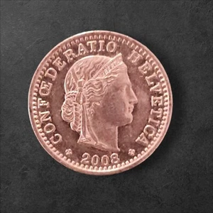 Switzerland 2008 20 Rappen Coin  - Picture 1 of 2