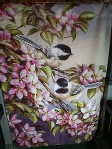 BETTER HOMES & GARDENS *Chickadees* Large House Garden Flag 28" x 40" - Picture 1 of 4
