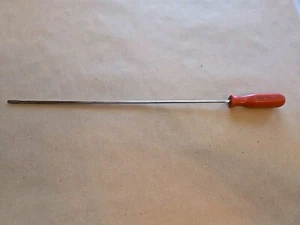 Mac Tools 3/16"x15" Hoja Punta Plana Destornillador Rojo Mango Duro Doblado SDC15A - Imagen 1 de 14