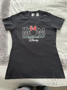 Disney Minnie Mouse This Mom Runs on Disney Shirt Adult Tee 58074 Size Small NWT - Picture 1 of 1