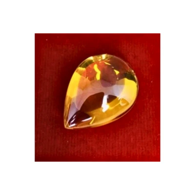 Naga 眼宝石 黄色眼泪滴 强力护身符 魔术 Leklai 石头 财富 Lucky — 第 1/4 张图片