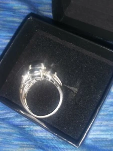 Black Spinel .925 Sterling Silver Ring Size 9 - Picture 1 of 6