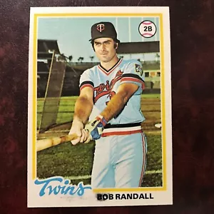1978 Topps Set BOB RANDALL PRINT SMUDGE ERROR #363 MINNESOTA TWINS - NR-MINT - Foto 1 di 2