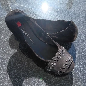 *HÖGL* Hochwertige-bequeme Ballerina GR:5 1/2 (schwarz) Echtes Leder Neuwertig! - Bild 1 von 11