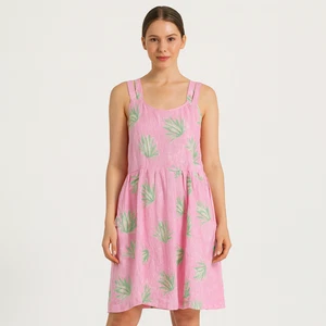 Curate Trelise Cooper Dress AUS XL/16 US12 Midi Pink Broken Arrow Linen - Picture 1 of 7
