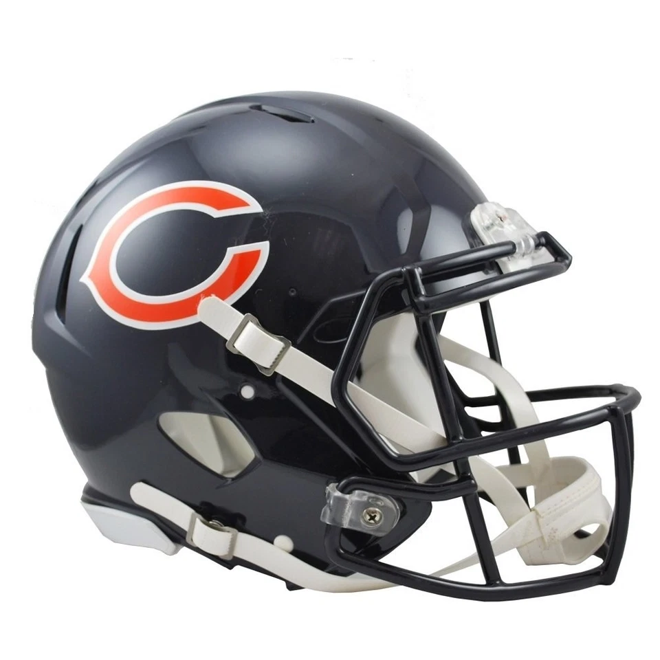 Casco de fútbol americano NFL Chicago Bears réplica de velocidad tamaño completo Foto 1 de 1