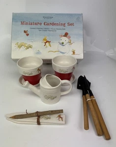Whittard of Chelsea Keramik Miniatur Gartenset Keramiktöpfe & Gießkanne - Bild 1 von 7