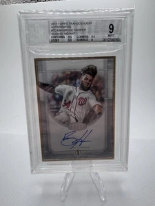 2017 TOPPS TRANSCENDENT BRYCE HARPER AUTO GOLD FRAMED 08/25 PHILLIES BGS 9 MINT - Picture 1 of 2
