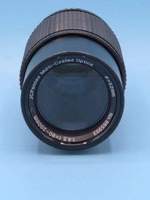 Lente JC Penney óptica multirrevestida canera 52mm 1:4.5 f80-200  - Imagem 1 de 4