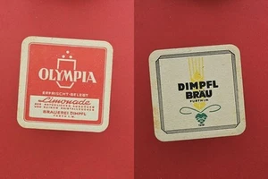Dimpfl Bräu Furth Olympia Limonade Brauerei Bierdeckel Bier - Bild 1 von 1