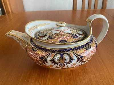 Early Royal Crown Derby Kings Pattern Duesbury Teapot  - Image 1 of 4